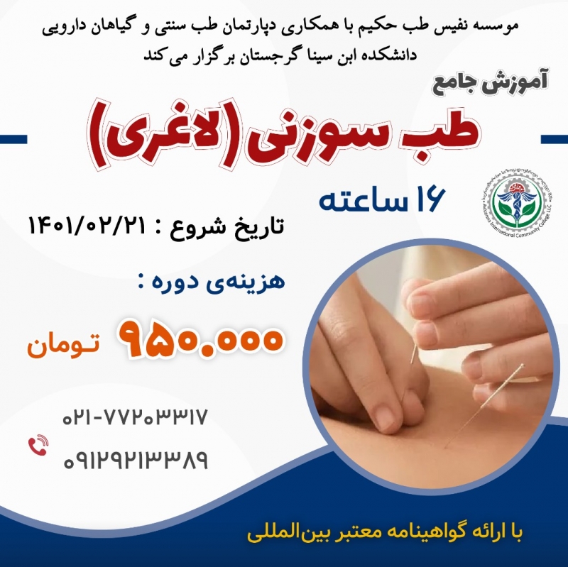 مجموعه دوره ها ی جامع طب سوزنی